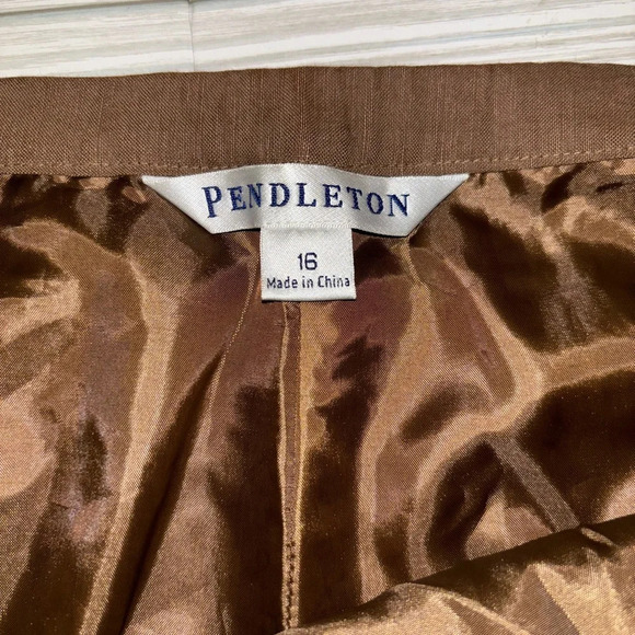 Vintage Pendleton silk linen women's pants size 16 - Picture 2 of 6